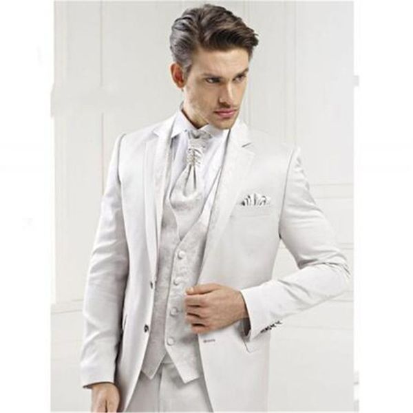 men's suits & blazers arrival white satin wedding suit for men 3pieces custom made tailored tuxedos mandarin lapel prom latest design s, White;black
men's suits & blazers arrival white satin wedding suit for men 3pieces custom made tailored tuxedos mandarin lapel prom latest design s, White;black
