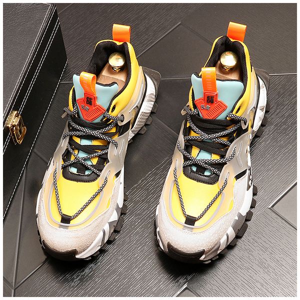 men luxury fashion sneakers yellow red blue mixed casual flats thick bottom shoes man punk loafers chaussure homme, Black
men luxury fashion sneakers yellow red blue mixed casual flats thick bottom shoes man punk loafers chaussure homme, Black