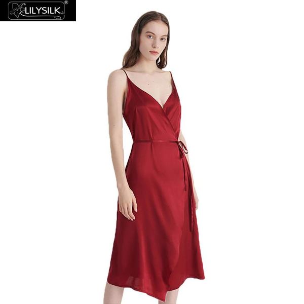 lilysilk silk dress women 16mm pure 100 v neck tie waist natural real elegant evening ladies luxury summer ing, Black;gray
lilysilk silk dress women 16mm pure 100 v neck tie waist natural real elegant evening ladies luxury summer ing, Black;gray