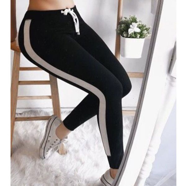 elastic drawstring leggings solid women high waist sport leggings running gym stretch sports long pants, Black
elastic drawstring leggings solid women high waist sport leggings running gym stretch sports long pants, Black