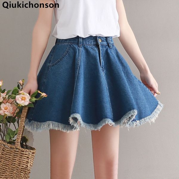 circle denim skirts women 2020 literary vintage mori girl summer casual umbrella high waisted tassel fringed jeans skirts mini, Black
circle denim skirts women 2020 literary vintage mori girl summer casual umbrella high waisted tassel fringed jeans skirts mini, Black