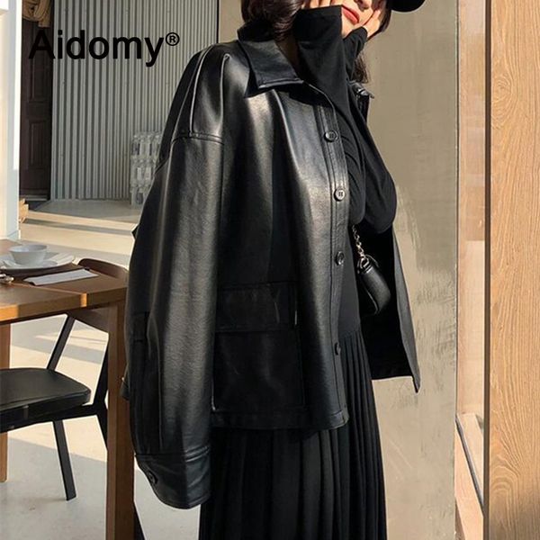 women's blouses & shirts faux leather women clothes 2021 autumn winter outwear black turn-down collar buttons pocket blouse, White
women's blouses & shirts faux leather women clothes 2021 autumn winter outwear black turn-down collar buttons pocket blouse, White