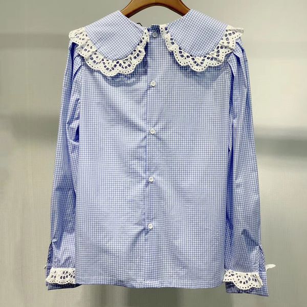 women fashion shirt blouse long sleeve boho lady cotton casual buttons sweet style femme, White
women fashion shirt blouse long sleeve boho lady cotton casual buttons sweet style femme, White