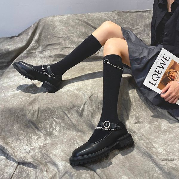 2020 summer new personality mary jane single shoes women's wild square toe chain trifle thick heel big toe shoes x339, Black
2020 summer new personality mary jane single shoes women's wild square toe chain trifle thick heel big toe shoes x339, Black