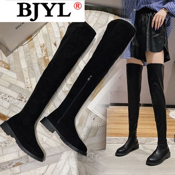 2020 new winter women's boots fashion zipper thick-heel over knee boots round head mid heel pu zapatos de mujer, Black
2020 new winter women's boots fashion zipper thick-heel over knee boots round head mid heel pu zapatos de mujer, Black
