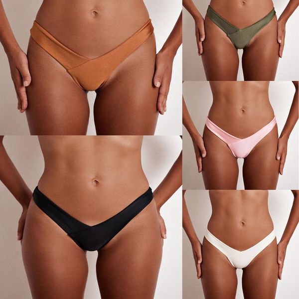 wholesale 2020 v shape female swimwear women swim brief brazilian bikini bottom cheeky butt thong tanga panties underwear, White;black
wholesale 2020 v shape female swimwear women swim brief brazilian bikini bottom cheeky butt thong tanga panties underwear, White;black