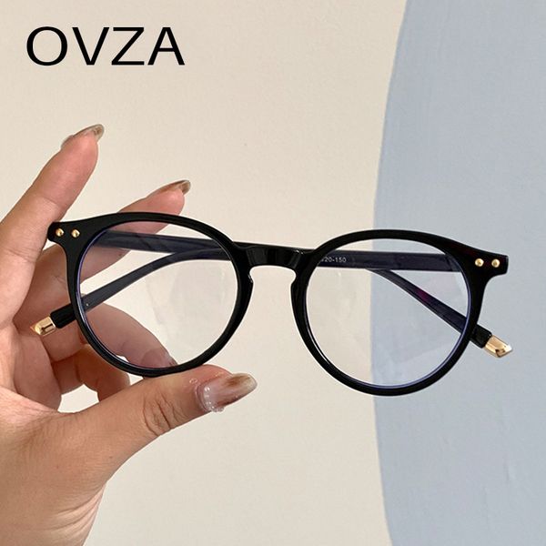 ovza classic retro optical glasses frame women round anti blue light glasses men computer goggle s7011, White;black
ovza classic retro optical glasses frame women round anti blue light glasses men computer goggle s7011, White;black