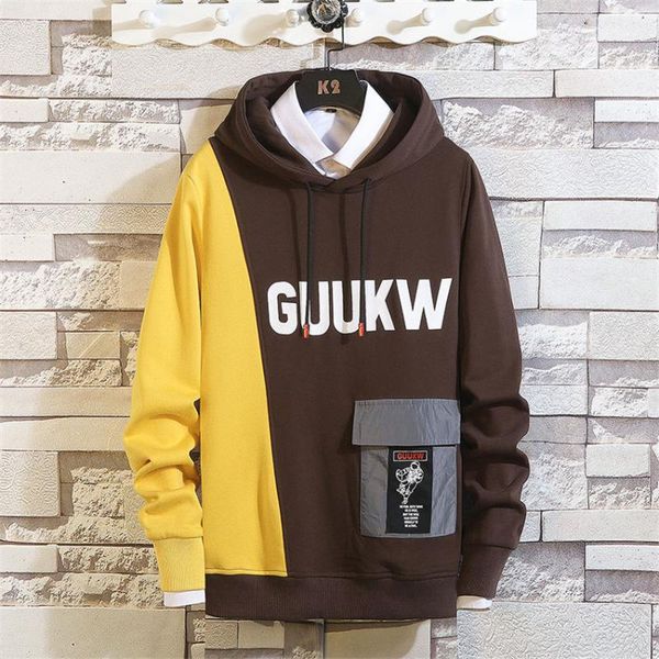 autumn winter fashion men hoodie sweatshirt male harajuku pullover hoodies for man clothes patchwork printed hooded streetwear, Black
autumn winter fashion men hoodie sweatshirt male harajuku pullover hoodies for man clothes patchwork printed hooded streetwear, Black