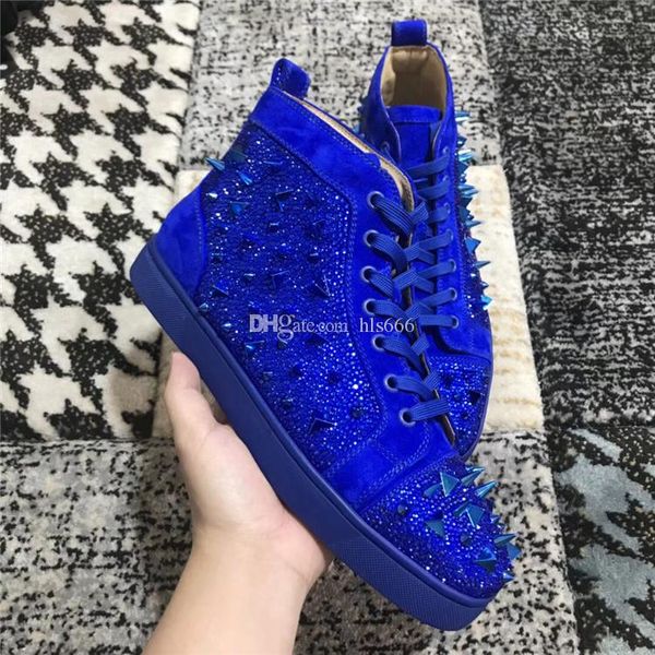 promotional price blue sliver pik pik spikes red bottom sneakers shoes strass high women,men walking fashion flats, Black
promotional price blue sliver pik pik spikes red bottom sneakers shoes strass high women,men walking fashion flats, Black