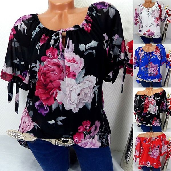 s-5xl plus size office women short sleeve blouse vintage floral print blouses casual chiffon pullover fashion loose shirt, White
s-5xl plus size office women short sleeve blouse vintage floral print blouses casual chiffon pullover fashion loose shirt, White