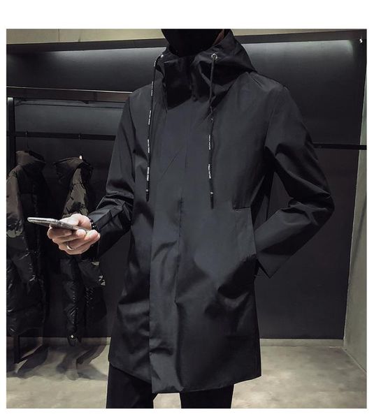 new men's black trench coat hooded windbreaker coats -4xl casual male clothing windproof outwear, Tan;black
new men's black trench coat hooded windbreaker coats -4xl casual male clothing windproof outwear, Tan;black