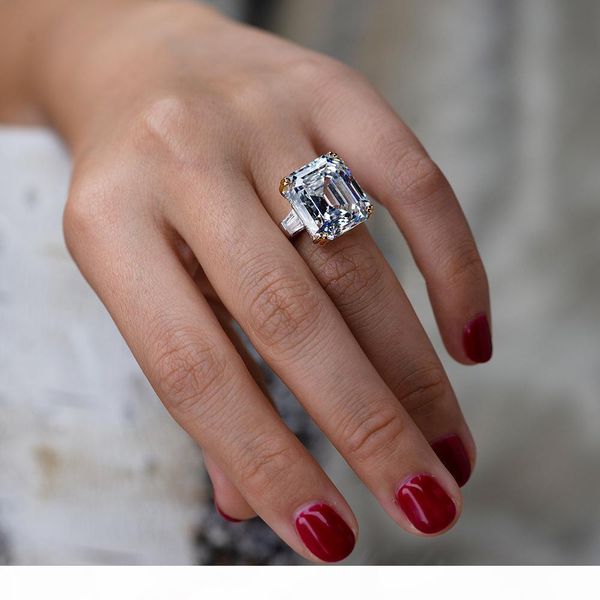 925 sterling silver rings for women eternal cut simulated diamond ring set engagement wedding finger brand fine jewelry, Golden;silver
925 sterling silver rings for women eternal cut simulated diamond ring set engagement wedding finger brand fine jewelry, Golden;silver