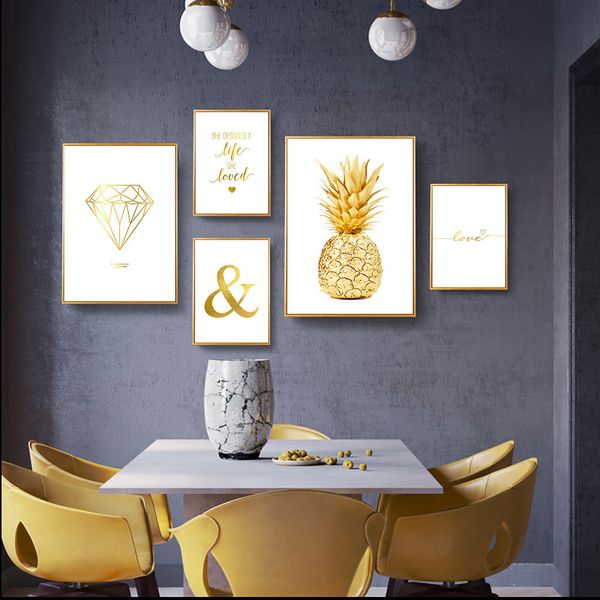quotes poster gold wall art canvas print pineapple abstract painting geometric posters and prints wall picture modern home decor
quotes poster gold wall art canvas print pineapple abstract painting geometric posters and prints wall picture modern home decor