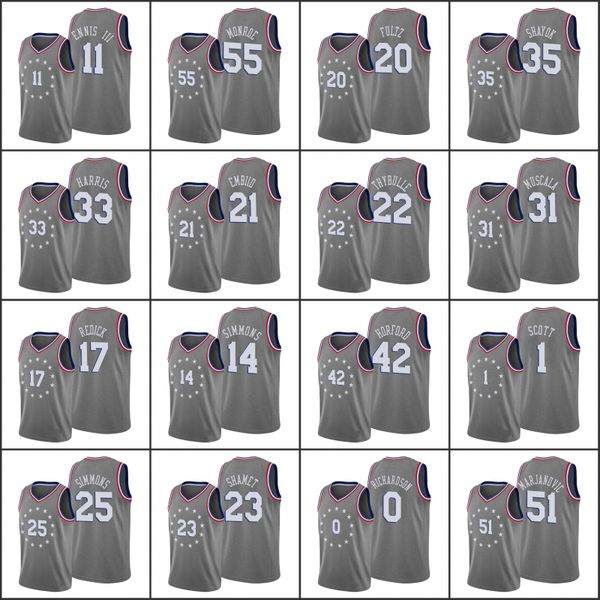 Philadelphia 76ers Joel Embiid Ben Simmons Landry Shamet James Ennis III Josh Richardson Jonathon Simmons Amir Johnson City Jersey
Philadelphia 76ers Joel Embiid Ben Simmons Landry Shamet James Ennis III Josh Richardson Jonathon Simmons Amir Johnson City Jersey