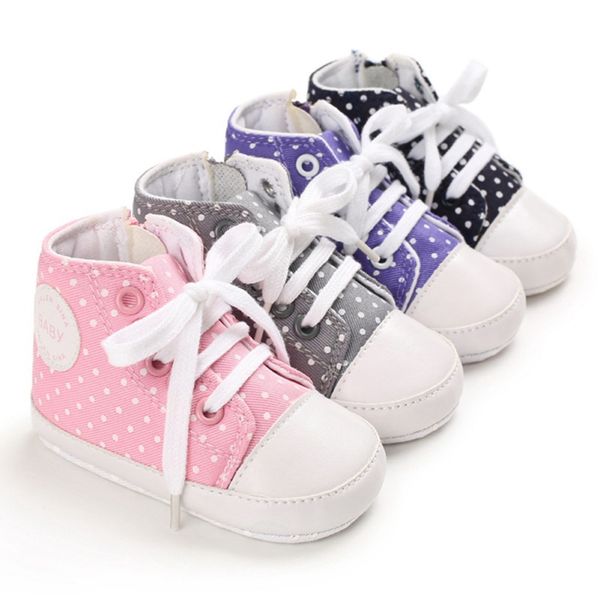 baby shoes boys girls polka dot anti-slip shoes sneakers soft soled walking lace-up first walkers
baby shoes boys girls polka dot anti-slip shoes sneakers soft soled walking lace-up first walkers
