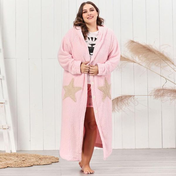 siskakia autumn winter 2020 full sleeve hooded nightgown warm women long single-breasted plus size robe home wear lamb cashmere, Black;red
siskakia autumn winter 2020 full sleeve hooded nightgown warm women long single-breasted plus size robe home wear lamb cashmere, Black;red