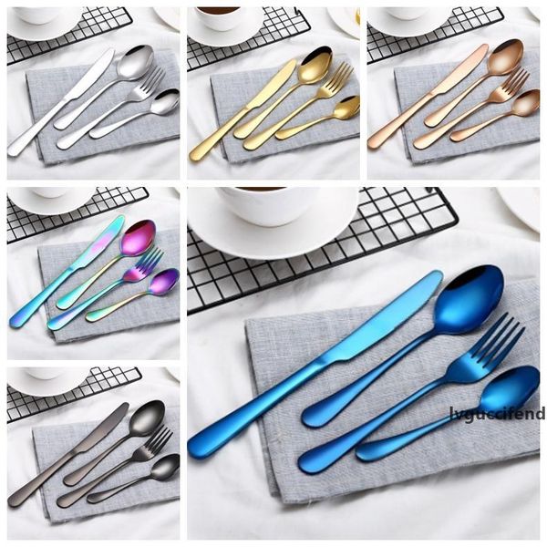 cutlery flatware sets stainless steel spoon fork knife tea spoon dinnerware colorful tableware set 4 piece/set kitchen tools yw1371
cutlery flatware sets stainless steel spoon fork knife tea spoon dinnerware colorful tableware set 4 piece/set kitchen tools yw1371