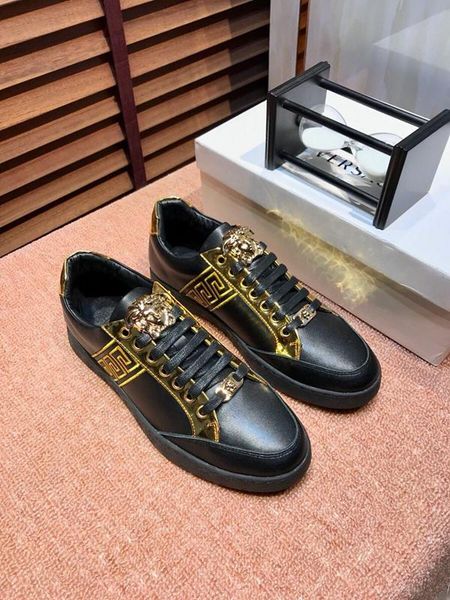 2020u fashion men's running shoes luxury casual shoes breathable leather classic sneakers low-party shoes, size: 38-45, Black
2020u fashion men's running shoes luxury casual shoes breathable leather classic sneakers low-party shoes, size: 38-45, Black