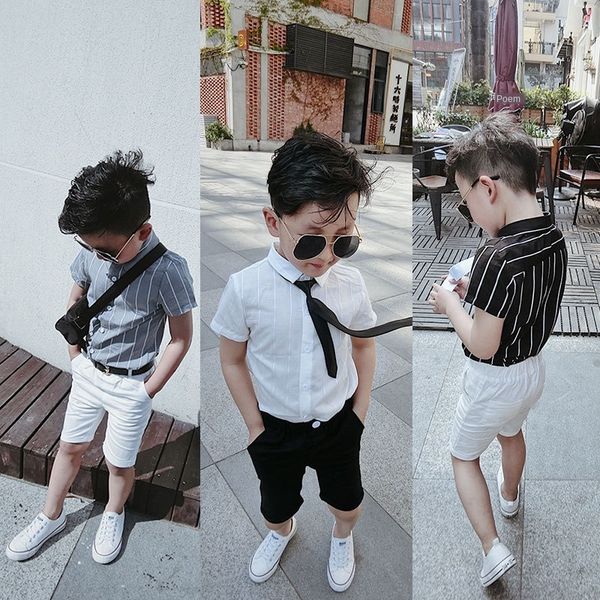 clothing 2020 new vertical children's clothing stripe short-sleeved children's shirt men's and women's lapel multicolor, White;black
clothing 2020 new vertical children's clothing stripe short-sleeved children's shirt men's and women's lapel multicolor, White;black