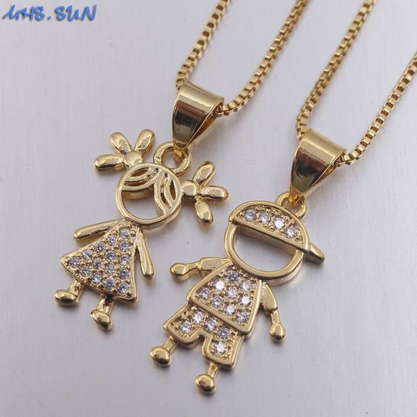 mhs.sun fashion women cz zircon jewelry fashion boys girls character pendant necklace for couple valentine's day gift sale, Silver
mhs.sun fashion women cz zircon jewelry fashion boys girls character pendant necklace for couple valentine's day gift sale, Silver