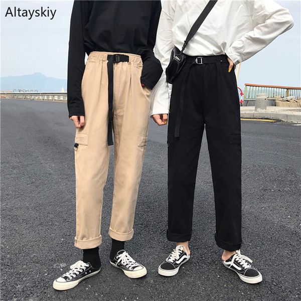 pants women pockets leisure daily solid simple korean style high waist cargo pant womens drawstring trendy retro trouser ulzzang, Black;white
pants women pockets leisure daily solid simple korean style high waist cargo pant womens drawstring trendy retro trouser ulzzang, Black;white