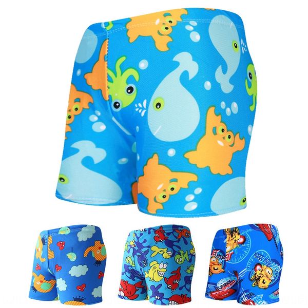 

new swimsuit shorts children's swimming trunks boys' children's swimsuits cute baby swimming trunks boxer cartoon shorts yk80, Black