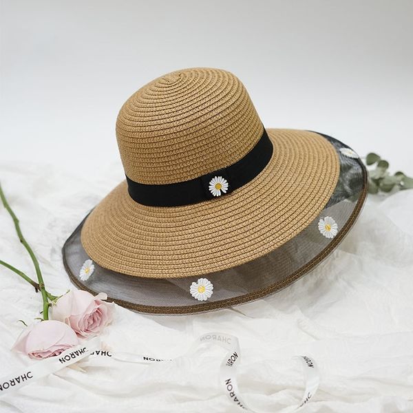 straw straw net fake net female summer sun mesh beach beach seaside holiday hat chrysanthemum flower tide big edge sun hat, Blue;gray
straw straw net fake net female summer sun mesh beach beach seaside holiday hat chrysanthemum flower tide big edge sun hat, Blue;gray