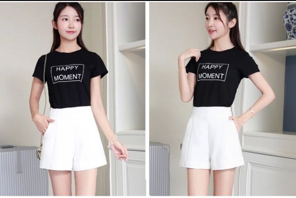 women shorts spring summer casual high waist a-line shorts 2020 loose wide leg chiffon chic lady black white suit, White;black
women shorts spring summer casual high waist a-line shorts 2020 loose wide leg chiffon chic lady black white suit, White;black