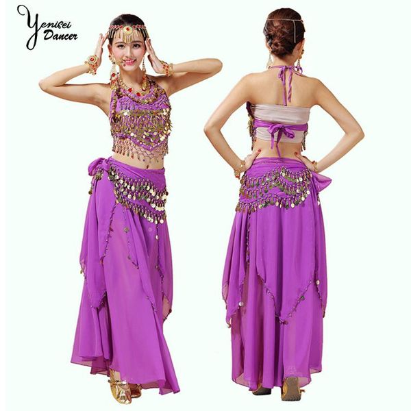 new summer purple 2n pcs belly dance costume set suspender long skirt for women india clothing stage performance, Black;red
new summer purple 2n pcs belly dance costume set suspender long skirt for women india clothing stage performance, Black;red