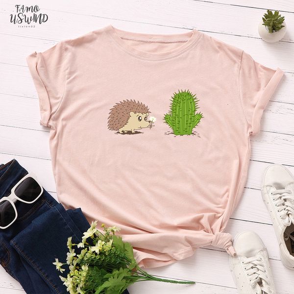 summer kawaii cartoon t shirt harajuku hedgehog cactus women funny plus size animal pattern print tee t shirt new, White
summer kawaii cartoon t shirt harajuku hedgehog cactus women funny plus size animal pattern print tee t shirt new, White
