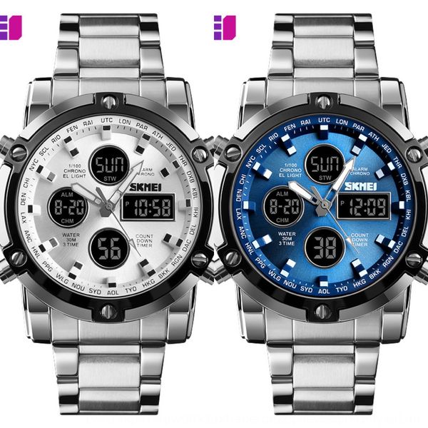 mgydo new korean style men's steel strap multi-functional fashion sports three-time large dial new korean style men's steel strap, Blue
mgydo new korean style men's steel strap multi-functional fashion sports three-time large dial new korean style men's steel strap, Blue