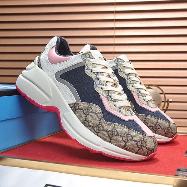 mens shoes luxury designer outdoor breathable fashion platform stylish mens rhyton sneaker casual shoes men zapatos de hombre new arrival, Black
mens shoes luxury designer outdoor breathable fashion platform stylish mens rhyton sneaker casual shoes men zapatos de hombre new arrival, Black