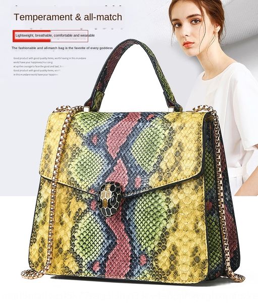 2019 new texture snake pattern women's bag fashion personalized crossbody chain shoulder strap shoulder strap bag, White
2019 new texture snake pattern women's bag fashion personalized crossbody chain shoulder strap shoulder strap bag, White