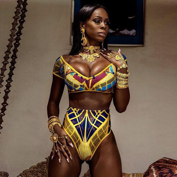 summer women african printed bikini set swimwear push up padded high waist swimsuit beachwear bathing suit maillot de bain p4, White;black
summer women african printed bikini set swimwear push up padded high waist swimsuit beachwear bathing suit maillot de bain p4, White;black