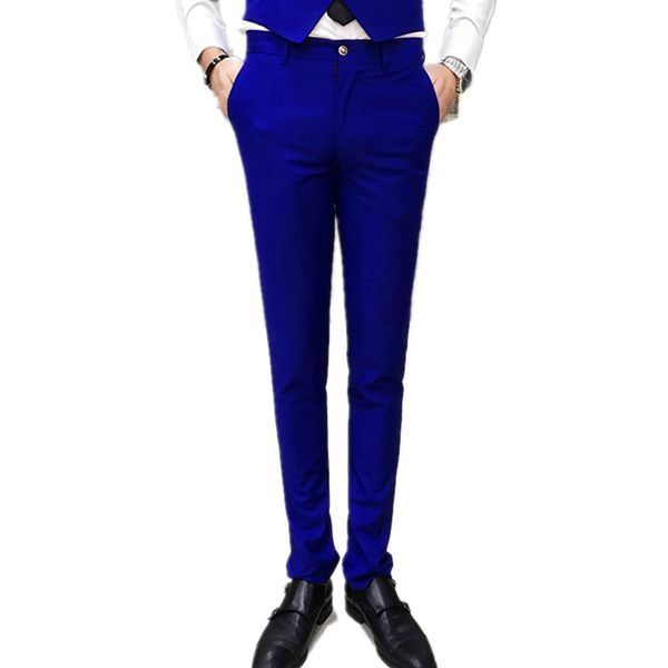 autumn slim men's suit pants size 29-36 7 color selection trousers wedding party cotton pants men blue red gray black white pant, White;black
autumn slim men's suit pants size 29-36 7 color selection trousers wedding party cotton pants men blue red gray black white pant, White;black