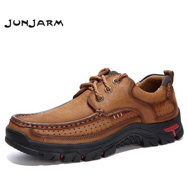 junjarm genuine leather shoes men cow leather casual shoes men sneakers outdoor lace-up work size 38-48, Black
junjarm genuine leather shoes men cow leather casual shoes men sneakers outdoor lace-up work size 38-48, Black