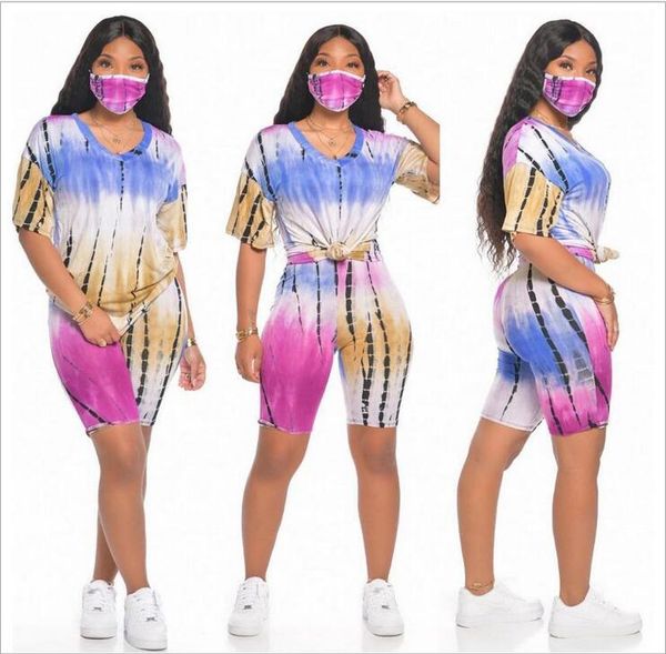 s-4xl women running outfits tie dye set casual tracksuit with face mask short sleeve rainbow color t-shirt jogging suits plus size, Gray
s-4xl women running outfits tie dye set casual tracksuit with face mask short sleeve rainbow color t-shirt jogging suits plus size, Gray