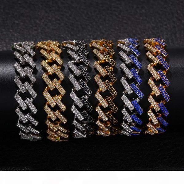 mens hip hop gold bracelets black blue diamond bling bracelets jewelry fashion iced out miami cuban link chain bracelet 8inch
mens hip hop gold bracelets black blue diamond bling bracelets jewelry fashion iced out miami cuban link chain bracelet 8inch