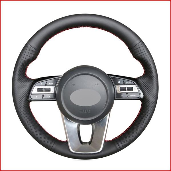 mewant black genuine leather car steering wheel cover for kia k5 optima 2020 cee'd ceed 2020 forte cerato (au
mewant black genuine leather car steering wheel cover for kia k5 optima 2020 cee'd ceed 2020 forte cerato (au