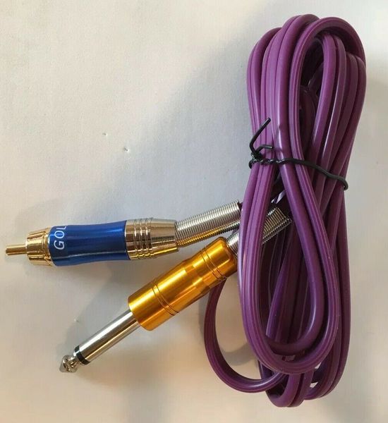 tattoo power supply silicone rca clip cord 1/4" phono plugs 6 ft long heavy duty
tattoo power supply silicone rca clip cord 1/4" phono plugs 6 ft long heavy duty