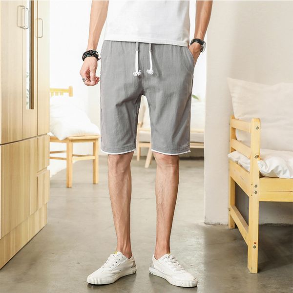 spring and summer men's casual pants solid color cotton linen trousers men shorts straight-cut beach shorts-40, White;black
spring and summer men's casual pants solid color cotton linen trousers men shorts straight-cut beach shorts-40, White;black