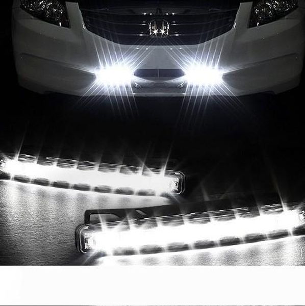 universal white waterproof 8 led 12v drl driving daytime running lights kit all day fog light lamps.
universal white waterproof 8 led 12v drl driving daytime running lights kit all day fog light lamps.
