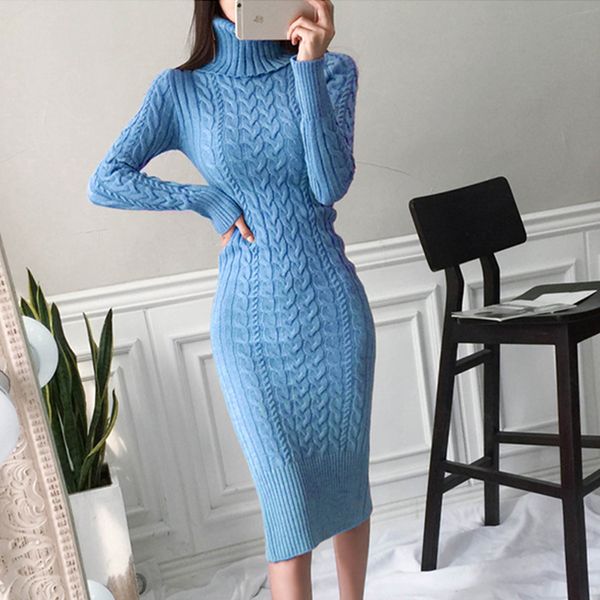 2020 new spring autumn sweater dress women slim bodycon dress female turtleneck long sleeve knitted vestidos ds85, Black;gray
2020 new spring autumn sweater dress women slim bodycon dress female turtleneck long sleeve knitted vestidos ds85, Black;gray