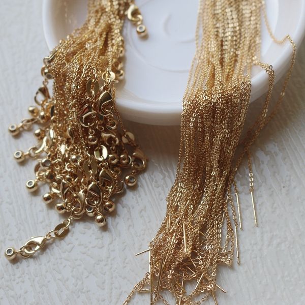 14k diy bracelet necklace gold pin necklace 46cm flat 0 chain 1.0 thin chain adjustable retractable bracelet 21.5cm diy, Silver
14k diy bracelet necklace gold pin necklace 46cm flat 0 chain 1.0 thin chain adjustable retractable bracelet 21.5cm diy, Silver
