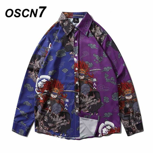 oscn7 casual printed long sleeve shirt men high high streetwear 2020 fall women shirt retro shirts harujuku mens 2100, White;black
oscn7 casual printed long sleeve shirt men high high streetwear 2020 fall women shirt retro shirts harujuku mens 2100, White;black