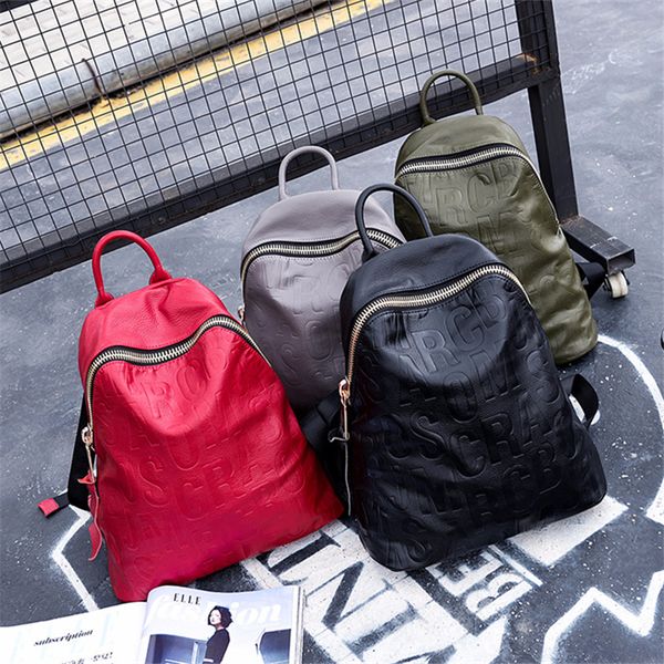aber nesitu a4 new fashion black red green grey genuine leather cute women's backpacks girl travel bag female m66100
aber nesitu a4 new fashion black red green grey genuine leather cute women's backpacks girl travel bag female m66100