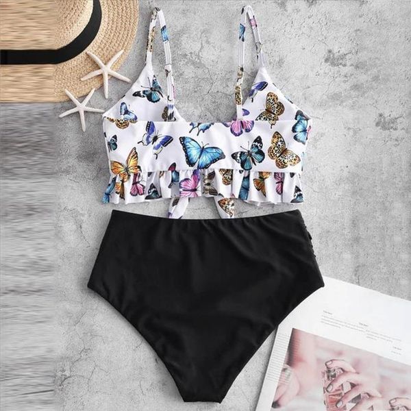 бикини 2020 женщины две пьесы купальный костюм top ruffled с высокой талией bottom бабочки печать сплит купальник, White;black
бикини 2020 женщины две пьесы купальный костюм top ruffled с высокой талией bottom бабочки печать сплит купальник, White;black