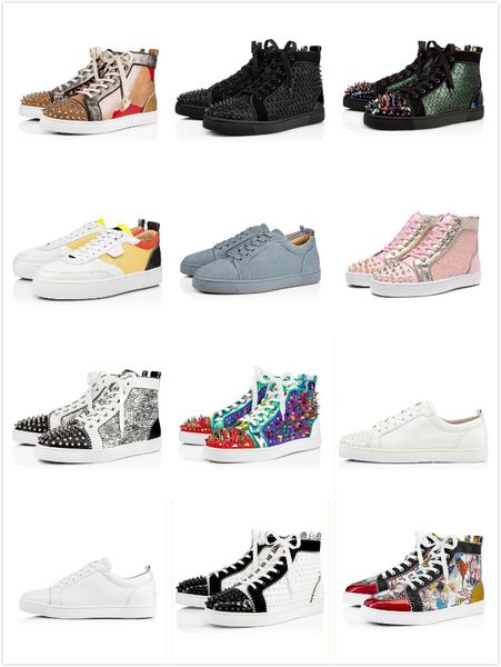 fashion red bottoms shoes studded sneakers for men women glitter party lovers genuine leather casual rivet spikes flat, Black
fashion red bottoms shoes studded sneakers for men women glitter party lovers genuine leather casual rivet spikes flat, Black