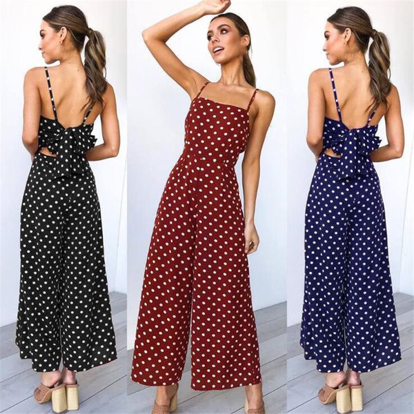 sleeveless backless boho bow-knot dot jumpsuits homewear women 2020 summer romper beach club elegant overalls dropshipping, Black;white
sleeveless backless boho bow-knot dot jumpsuits homewear women 2020 summer romper beach club elegant overalls dropshipping, Black;white