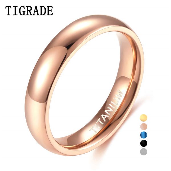 tigrade rose gold ring for women 4mm wedding band for female titanium classic ring men 5 colors provide size 3.5-14.5, Golden;silver 
tigrade rose gold ring for women 4mm wedding band for female titanium classic ring men 5 colors provide size 3.5-14.5, Golden;silver